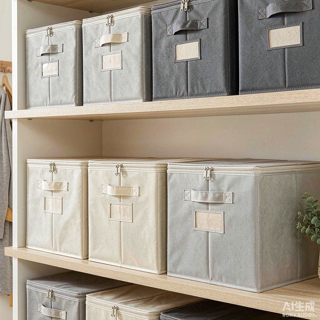 Non-woven storage boxes